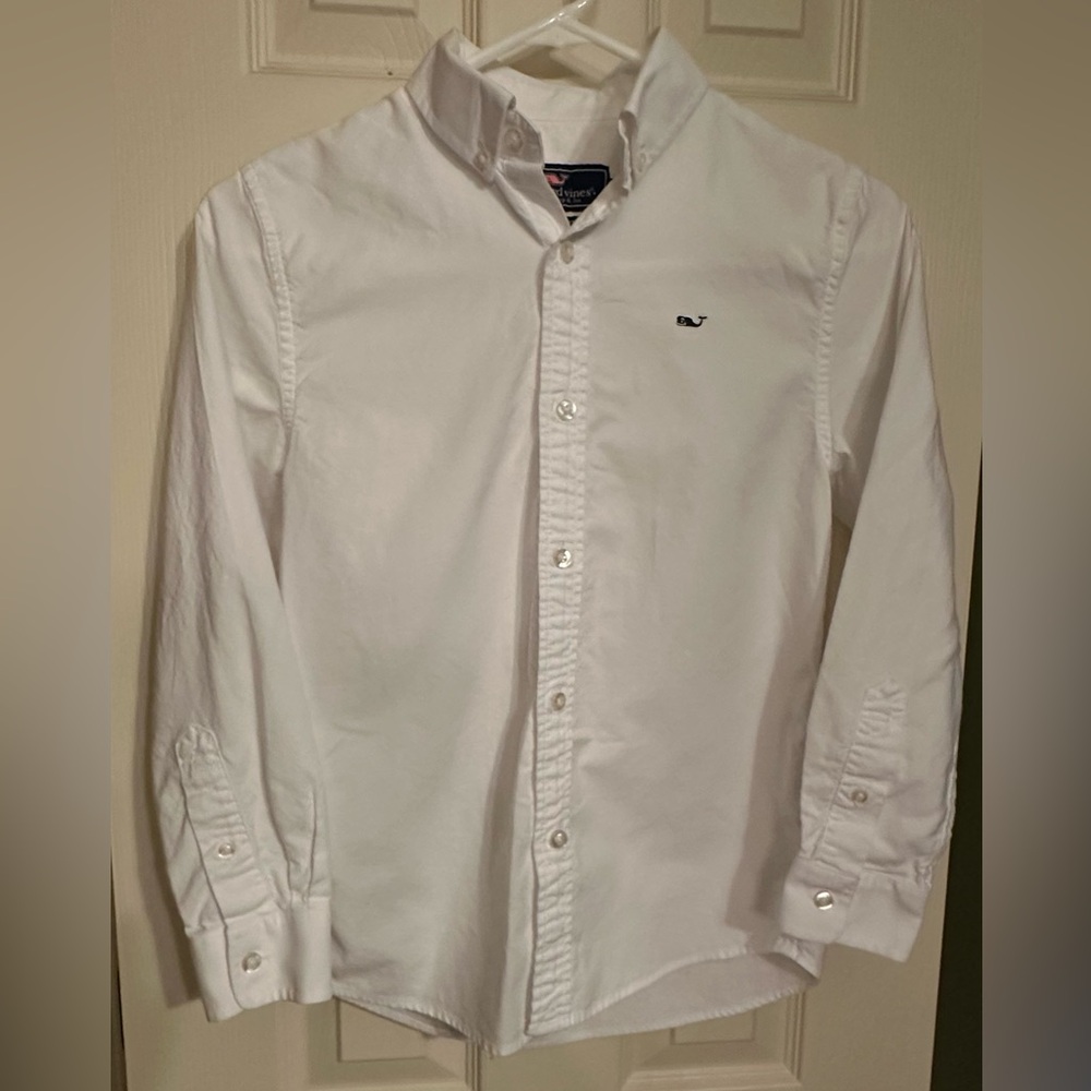 Vineyard Vines Boy’s Classic White Button-Down Shirt